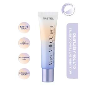 Pastel Magic Milk CC SPF 15 - Cilt Tonu Eşitleyici SPF 15 CC Krem 50 Light Medium