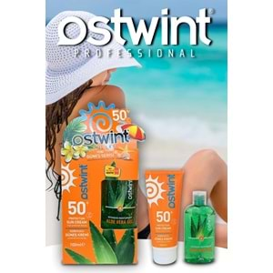 Ostwint SPF 50+ Güneş Kremi 100 ml E Vitaminli + Aloe Vera Jel 100 ml Hediyeli