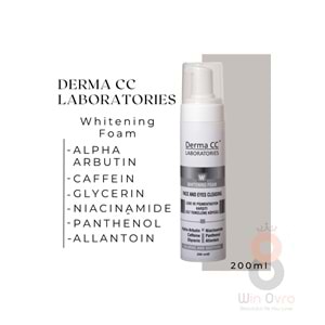 Derma CC Laboratories Whıtenıng Foam Face And Eyes Cleansıng - Leke Karşıtı Cilt Bakım Köpüğü 200 ml Derma CC Laboratories Whıtenıng Foam Face And Eyes Cleansıng - Leke Karşıtı Cilt Bakım Köpüğü 200 ml