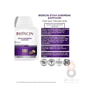 Bioxcin Siyah Sarımsak Şampuan 3x300 Ml - Saç Dökülmesi Şampuanı