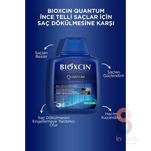 Bioxcin Quantum Şampuan 3 Al 2 Öde Yağlı Saçlar Için 3x300 Ml - Ince Telli Saçlar Için Dökülme Şampuanı