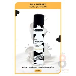 Morfose Milk Therapy Kuru Şampuan 200 ml - Besleyici, Hacim Veren, Temiz Görünüm Sağlayan Güçlü Saç