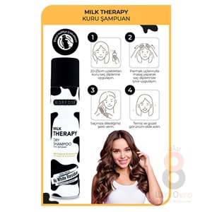 Morfose Milk Therapy Kuru Şampuan 200 ml - Besleyici, Hacim Veren, Temiz Görünüm Sağlayan Güçlü Saç