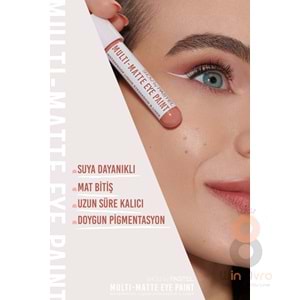 Show By Pastel Multi-Matte Eye Paint Waterproof Eyeshadow&Liner - Waterproof Mat Likit Far ve Eyeliner 81 Unique 4.2 ml