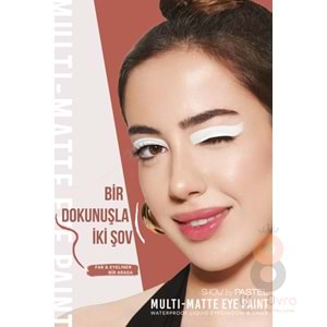 Show By Pastel Multi-Matte Eye Paint Waterproof Eyeshadow&Liner - Waterproof Mat Likit Far ve Eyeliner 81 Unique 4.2 ml