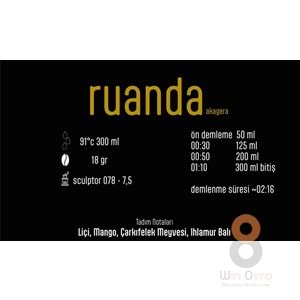Pines Micro Roastery - Ruanda Akagera Filtre Çekirdek Kahve