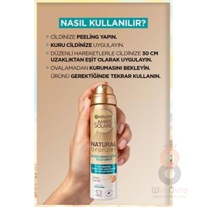 Garnier Ambre Solaire Natural Bronzer Güneşsiz Bronzlaştırıcı Sprey 150ml