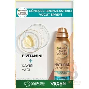 Garnier Ambre Solaire Natural Bronzer Güneşsiz Bronzlaştırıcı Sprey 150ml