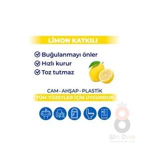 Bingo Yüzey Temizleme Havlusu Limon Kokulu 96 Adetli 1 Paket