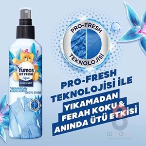 Yumoş Jet Fresh Giysi Spreyi Lilyum 200 ml