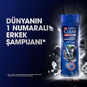 Clear Men Şampuan Yoğun Arındırıcı Kömür Kepeğe Karşı Etkili 350 ml