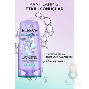 Loreal Paris Elseve Hydra [hyaluronic] Pure Salisilik Asit Içeren Yağlanma Karşıtı Nemlendirici Saç Kremi 250ml