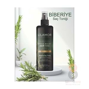 Lilamor Biberiye Suyu Dökülme Karşıtı ve Hızlı Uzamaya Yardımcı Tonik 250ml