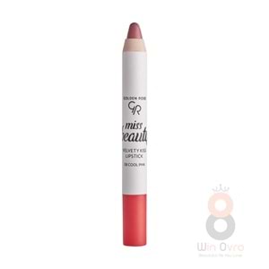 Golden Rose Miss Beauty Velvety Kiss Lipstick - 08 Cool Pink - Mat Kalem Ruj