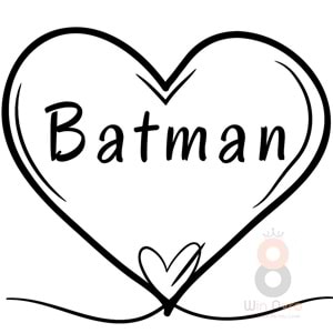 Win Ovro Premium Ultra Beyaz Porselen Kupa Bardak Çift Yönlü Baskılı - Batman