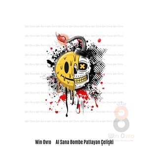 Win Ovro Premium Beyaz Porselen Hediye Kupa Bardak Çift Yön Baskı - Al Sana Bombe Patlayan Çelişki