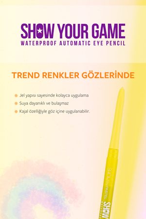 Pastel Show By Pastel Show Your Game Waterproof Gel Eye Pencil - Suya Dayanıklı Jel Göz Kalemi 401
