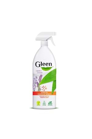 Gleen Organik Içerikli Vegan 1 Lt Lavanta-geranium Sprey Yüzey Temizleyici