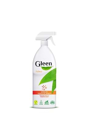 Gleen Organik Içerikli Vegan 1 Lt Parfümsüz Sprey Yüzey Temizleyici