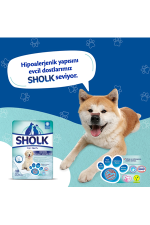 Sholk Hipoalerjenik Köpek Çiş Eğitim Pedi 60x90cm 10lu