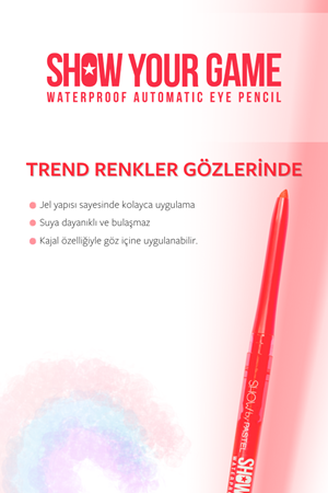 Show By Pastel Show Your Game Waterproof Gel Eye Pencil - Suya Dayanıklı Jel Göz Kalemi 409 0.28 g