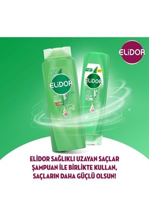 Elidor Superblend Serum Saç Bakım Kremi Sağlıklı Uzayan Saçlar Biotin Argan Yağı & Keratin 350 Ml