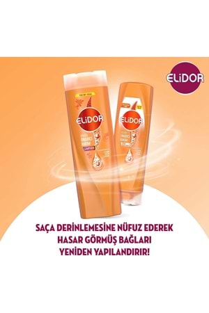Elidor Superblend Saç Bakım Şampuanı Anında Onarıcı Bakım C Vitamini Keratin Seramid 400 ml