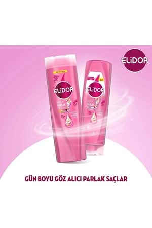 Elidor Superblend 2'si 1 Arada Şampuan ve Saç Bakım Kremi Güçlü ve Parlak E Vitamini Makademya Yağı 400 ml