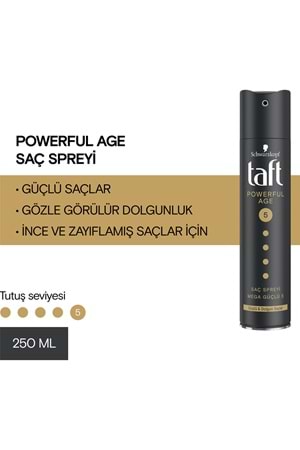Taft Powerful Age Saç Sprey 250 ml