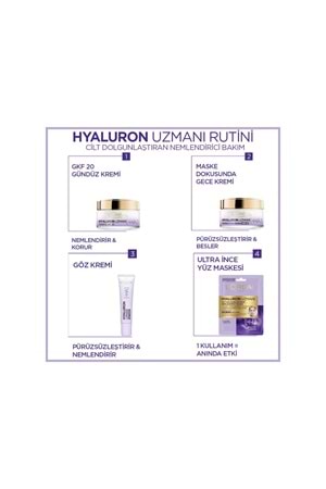 Loreal Paris Hyaluron Uzmanı Cilt Dolgunlaştıran Nemlendirici Göz Kremi 15ML