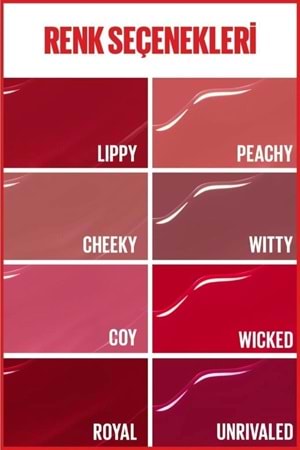 Maybelline New York Super Stay Vinyl Ink Uzun Süre Kalıcı Likit Parlak Ruj 55 Royal