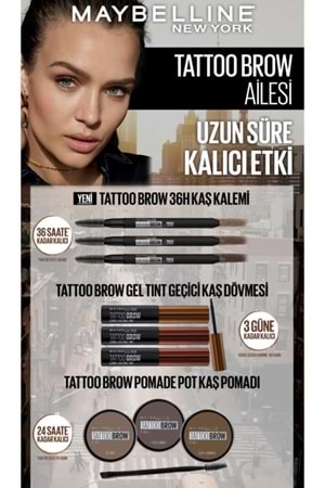 Maybelline New York Tattoo Brow 36h Kaş Kalemi 05 Medium Brown