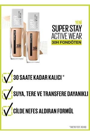 Maybelline New York Superstay Actıve Wear 30h Foundatıon 40 Fawn Cannelle