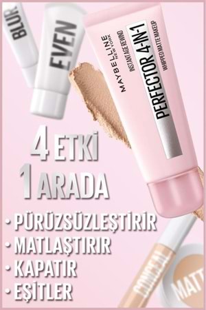 Maybelline New York Perfector 4in1 Whipped Make Up 02 Light Medium