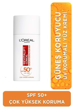 Loreal Paris Revitalift Clinical Spf 50+ Günlük Yüksek Uv Korumalı Yüz Güneş Kremi 50ml