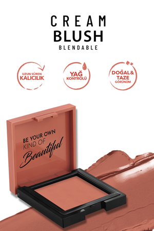 Pastel Cream Blush - Krem Allık 42 Rosery