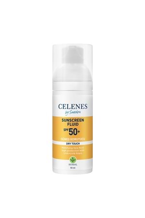 Celenes Dry Touch Yüksek Korumalı Fluid 50 Spf Güneş Koruyucu Yüz ve Dekolte Bölgesi