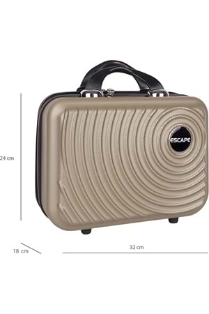 Escape Tamara Profosyonel Makyaj Çantası - Altın Rengi