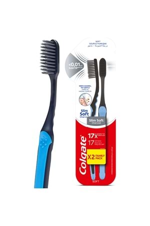 Colgate Mikro İnce Charcoal Derin ve Hassas Temizlik Yumuşak Diş Fırçası