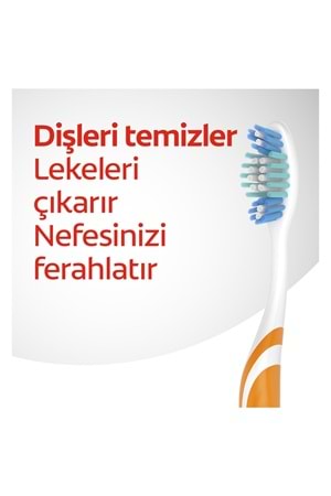 Colgate Üçlü Etki Dil Temizleyicili Arka Dişlere Uzanan Orta Diş Fırçası