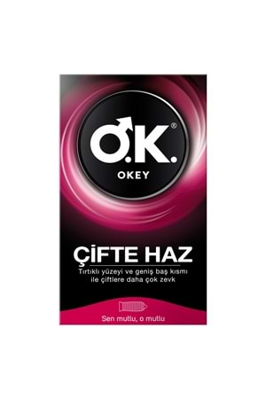 Okey Çifte Haz Prezervatif 10'lu