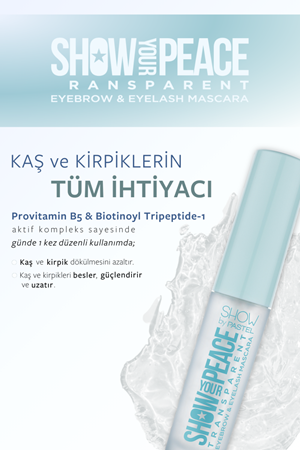 Pastel Show By Pastel Show Your Peace Transparent Eyebrow & Eyelash Mascara - Transparan Kaş Ve Kirpik Maskarası