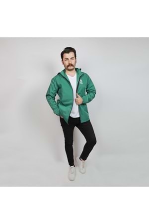 Artvin Logo Baskılı Yağmurluk Yeşil L Beden