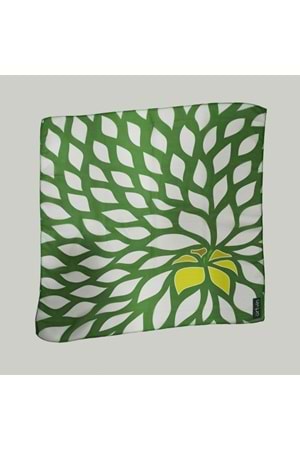 Artvin Zambağı Şifon Eşarp Yeşil 50X50 Cm