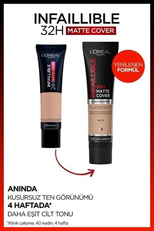 Loreal Paris Infaillible 32h Matte Cover Yüksek Kapatıcı Fondöten - 175 Soğuk Alt Ton