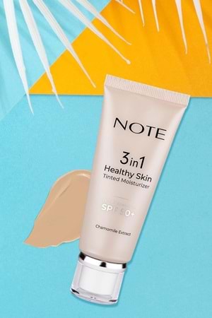 Note 3 in 1 Healthy Skin Tinted Moisturizer Renk Ton Eşitleyici 50 SPF+ Aydınlatıcı Krem