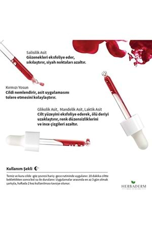 Herbaderm Super Serum AHA Kırmızı Peeling 30 ml