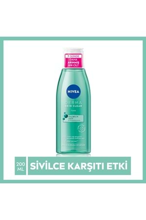 Nivea Derma Skin Clear Sivilce Karşıtı Niasinamid Ve Salisilik Asit (BHA) Tonik 200ml