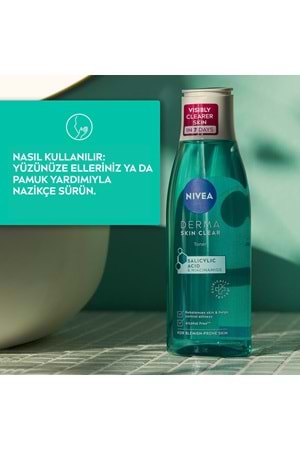 Nivea Derma Skin Clear Sivilce Karşıtı Niasinamid Ve Salisilik Asit (BHA) Tonik 200ml