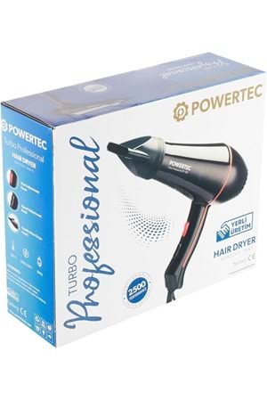 Powertec Tr-601 2500w Profesyonel Fön Makinesi Saç Kurutma Makinası
